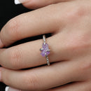 The Stone of Peace - Adjustable Amethyst Ring