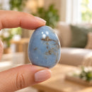 Angelite Crystal Egg for Peace, Serenity & Spiritual Connection