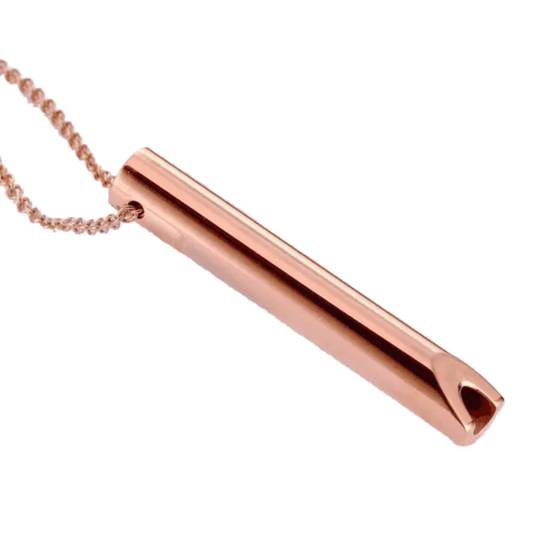 Anti Anxiety Breathing Necklace Rose Gold - Main Image