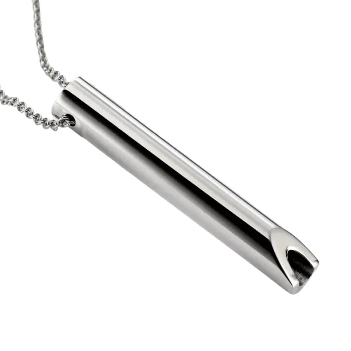 Anti Anxiety Breathing Necklace Silver