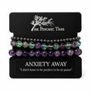 Anxiety Away - Affirmation Crystal Bracelet Trio Set