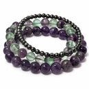 Anxiety Away - Affirmation Crystal Bracelet Trio Set