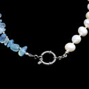 Peaceful Mind Aquamarine & Freshwater Pearl Necklace