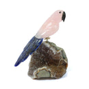 Rose Quartz & Sodalite Parrot - The Harmony Seeker (205g)