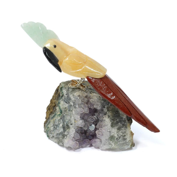 Yellow Aventurine, Jasper & Amazonite Parrot - The Earth Healer (165g)