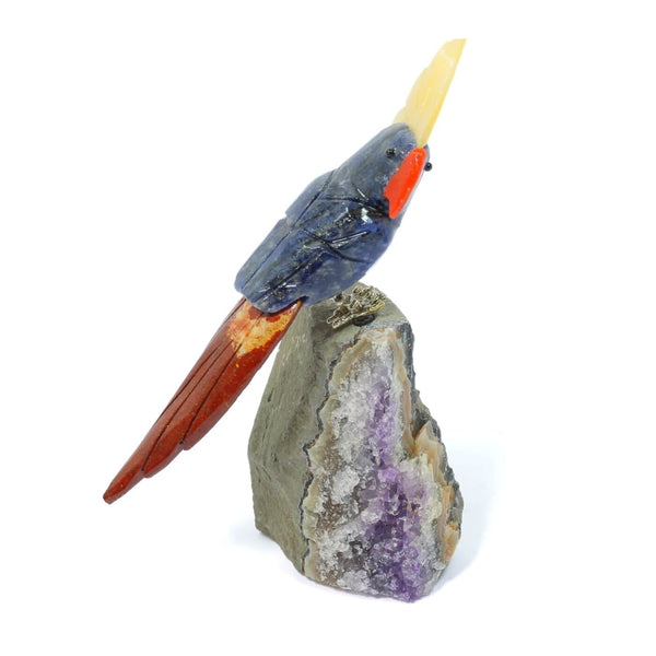 Sodalite, Jasper & Yellow Aventurine Parrot - The Guardian Of Wisdom (177g)