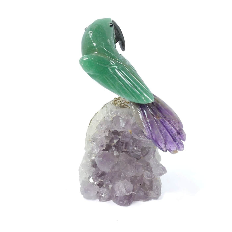 Aventurine & Amethyst Parrot - The Spirit Of Tranquility (221g)
