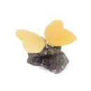 Agate Butterfly With Amethyst Cluster (214g)