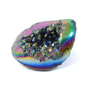 Titanium Aura Quartz Geode - The Rainbow Guardian (1049g)