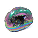 Titanium Aura Quartz Geode - The Rainbow Guardian (3180g)