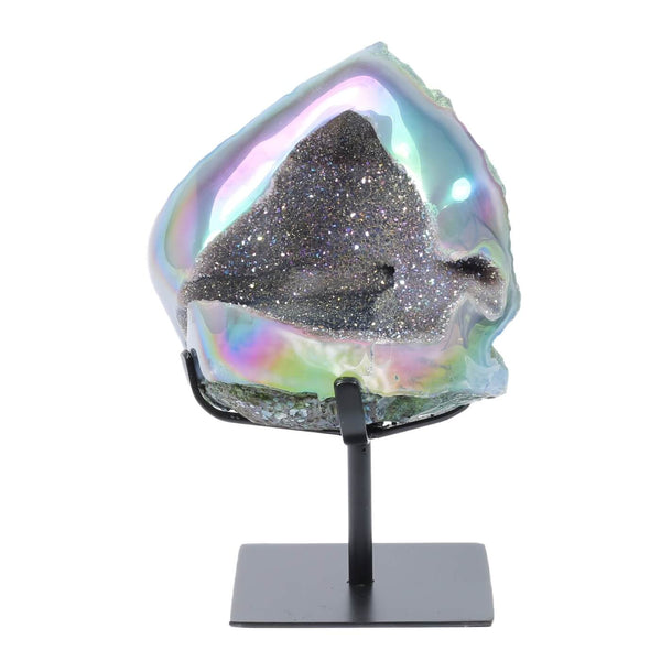 Titanium Aura Agate Geode - The Halo Stone (1880g)