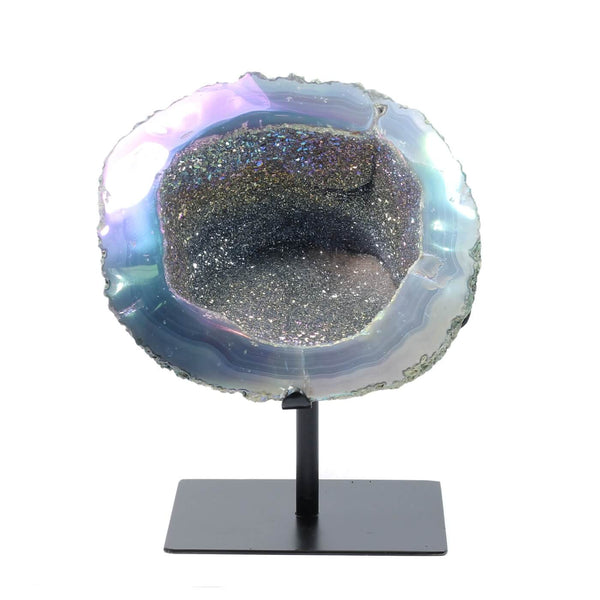 Titanium Aura Agate Geode - The Halo Stone (4295g)