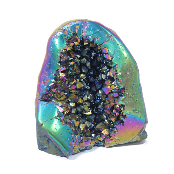 Titanium Aura Geode - The Starlight Core (1445g)