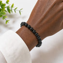 Black Obsidian Beaded Bracelet 8mm