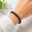 Black Obsidian Beaded Bracelet 8mm