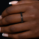 Strength & Protection - Black Onyx 3mm Crystal Bead Ring