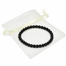 Black Onyx - 4mm Beaded Bracelet