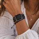 Midnight Aura Lava Stone Apple Watch Strap