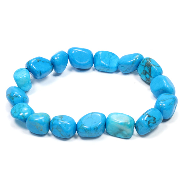 Blue Howlite Tumblestone Bracelet