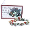 Bloodstone Chip Bracelet