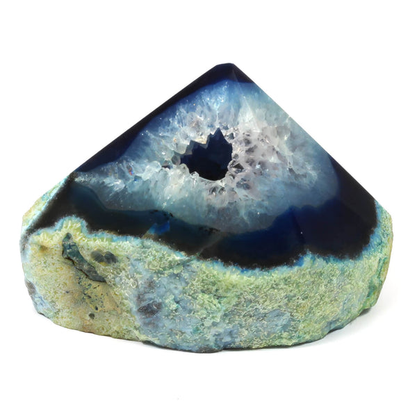 Blue Agate Polished Point