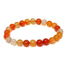 Carnelian Beaded Bracelet 8mm
