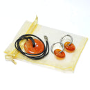 Carnelian Power Ring Earrings & Pendant Set for Confidence
