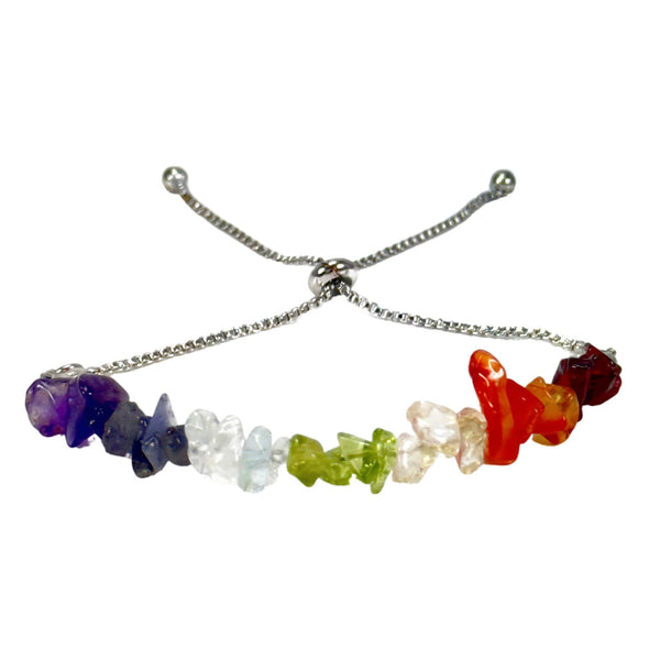 Chakra Stone Chip Adjustable Bracelet