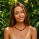 Carnelian - 4mm Beaded Necklace