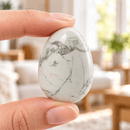 Howlite Crystal Egg for Calm, Patience & Inner Peace