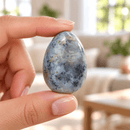 Moss Agate Crystal Egg for Growth, Balance & New Beginnings