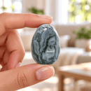 Moss Agate Crystal Egg for Growth, Balance & New Beginnings