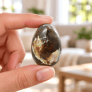 Moss Agate Crystal Egg for Growth, Balance & New Beginnings