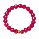 Passion & Confidence - Ruby 3mm Crystal Bead Ring