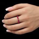 Passion & Confidence - Ruby 3mm Crystal Bead Ring