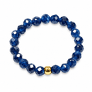 Wisdom & Intuition - Sapphire 3mm Crystal Bead Ring