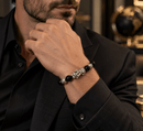 Positive Path - Silver Pixiu & Black Obsidian Feng Shui Bracelet