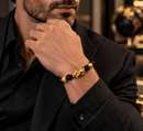 Bring Good Fortune - Gold Pixiu & Black Obsidian Feng Shui Bracelet