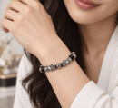 Blessed Fortune - Double Silver Pixiu & Obsidian Bracelet