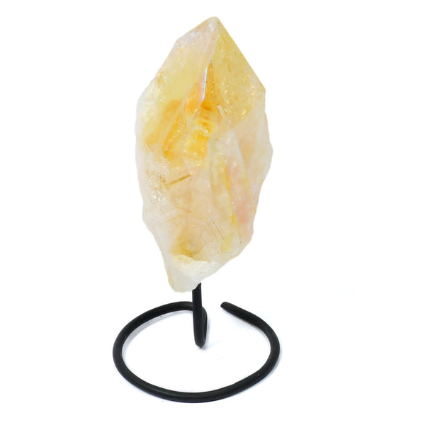 Citrine Aura Point On Stand