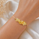 Citrine Stone Chip Adjustable Bracelet