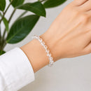 Clear Quartz Beaded Bracelet 8mm