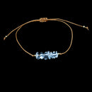 Clear Quartz Stone Chip Adjustable Bracelet