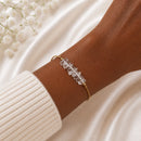 Clear Quartz Stone Chip Adjustable Bracelet