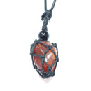 Carnelian Healing Crystal Holder Necklace for Confidence & Motivation