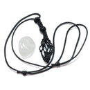 Clear Quartz Healing Crystal Holder Necklace for Clarity & Positive Energy