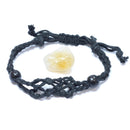 Citrine Healing Crystal Holder Bracelet for Abundance & Positivity