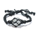 Clear Quartz Healing Crystal Holder Bracelet for Clarity & Positive Energy