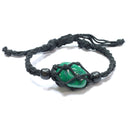 Malachite Healing Crystal Holder Bracelet for Personal Growth & Positivity