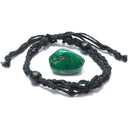 Malachite Healing Crystal Holder Bracelet for Personal Growth & Positivity